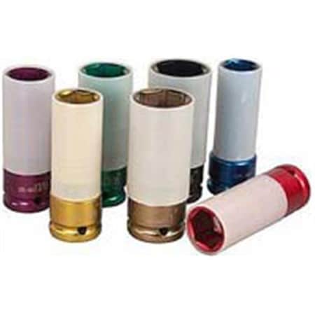 Astro Pneumatic Astro Pneumatic AST-7870-21 21 mm Impact Socket With Chrome Protective Plastic Sleeve And Shallow Broach AST-7870-21